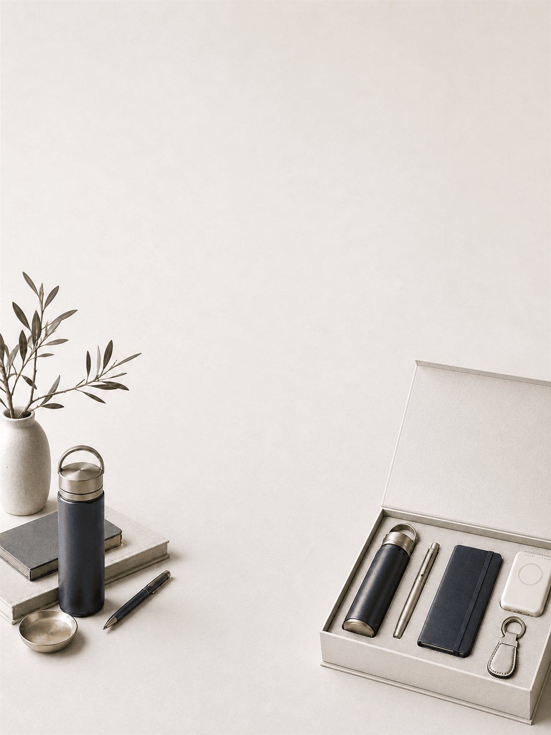 Premium corporate gift presentation set for the Mononos DA catalogue