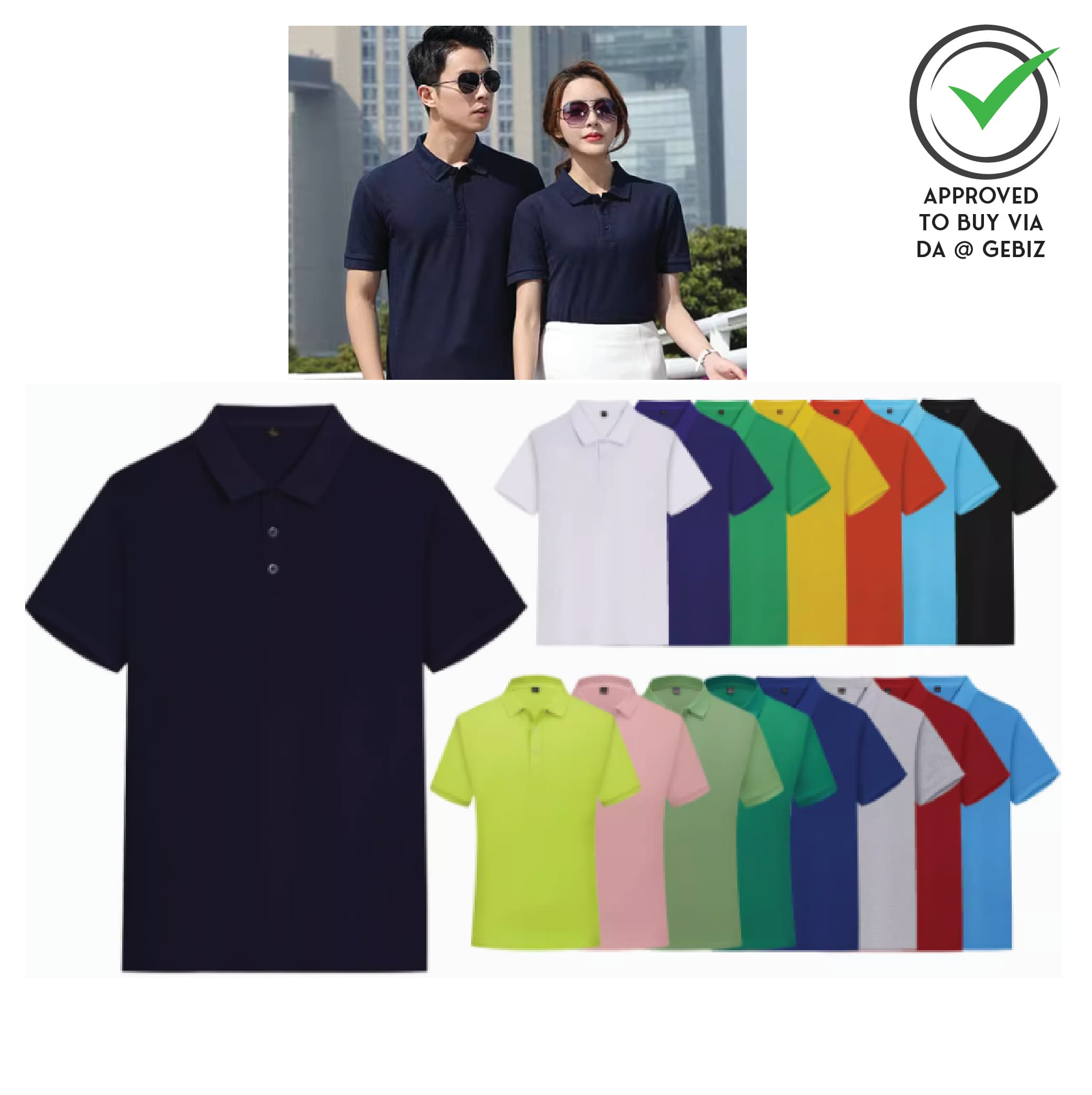 A01-13 Drifit Eyelet Polo 160gm