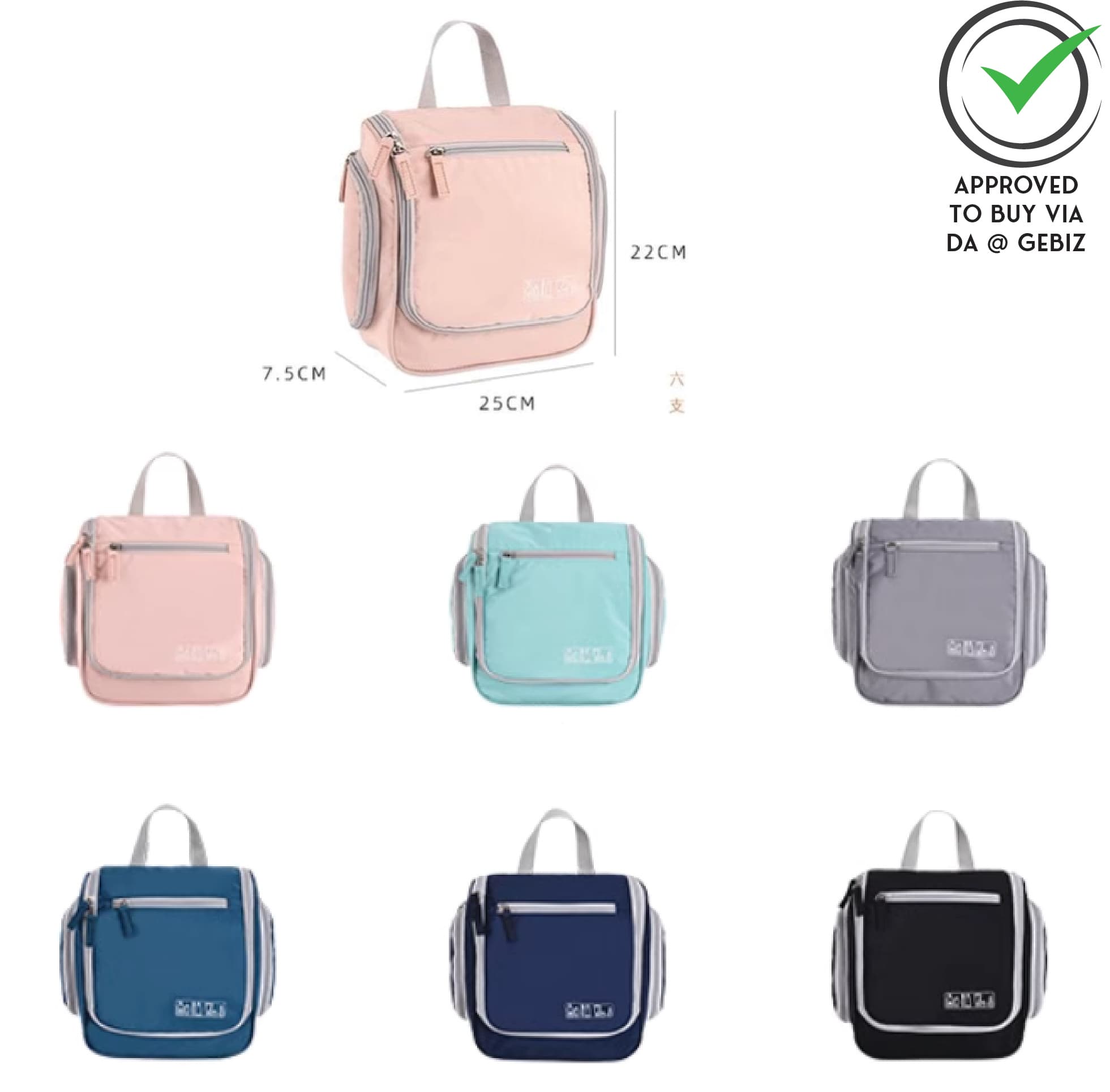 A02-69 Nylon Toiletries Bag