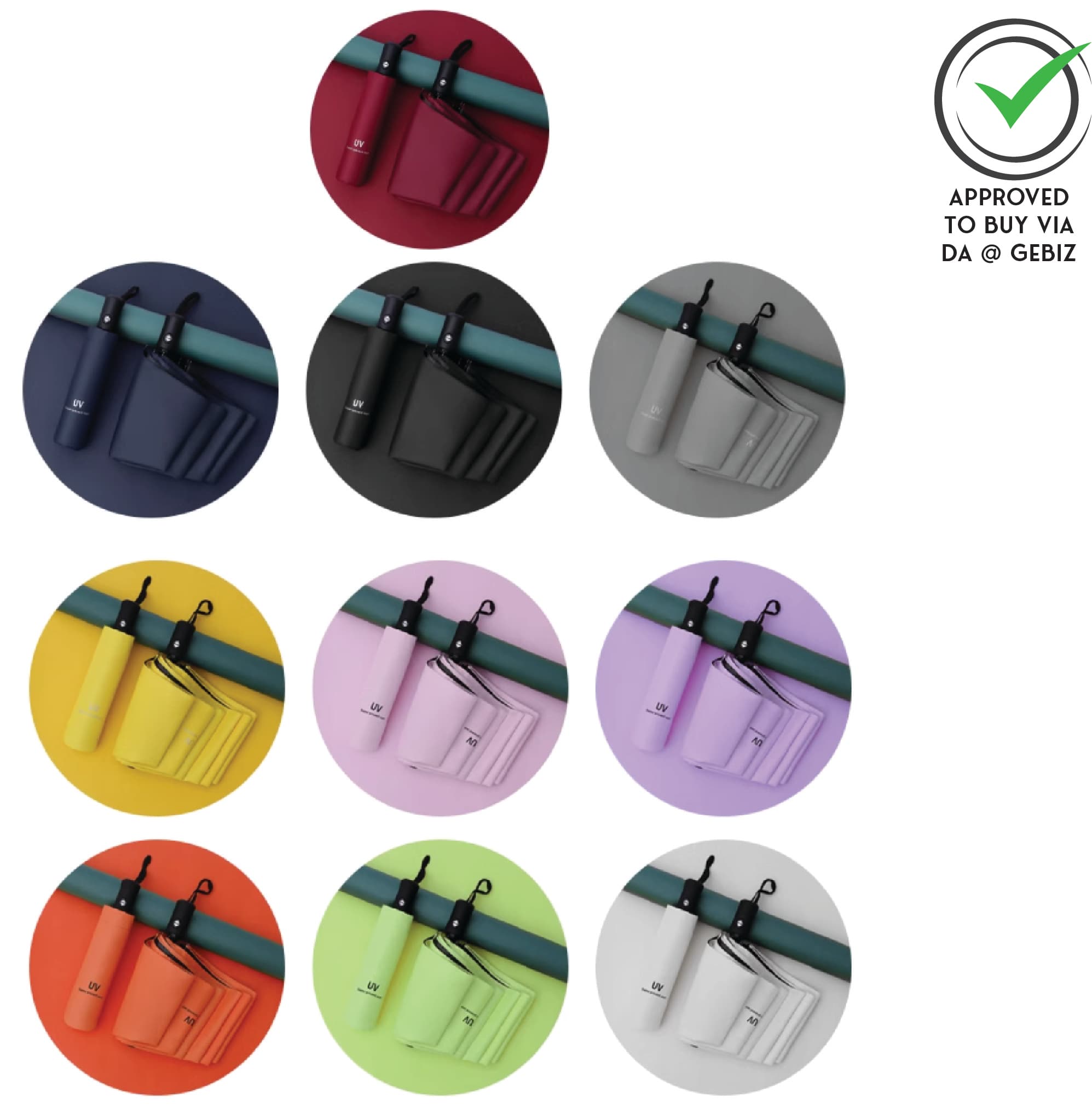 A05-01 21′ Auto Foldable Umbrella UV
