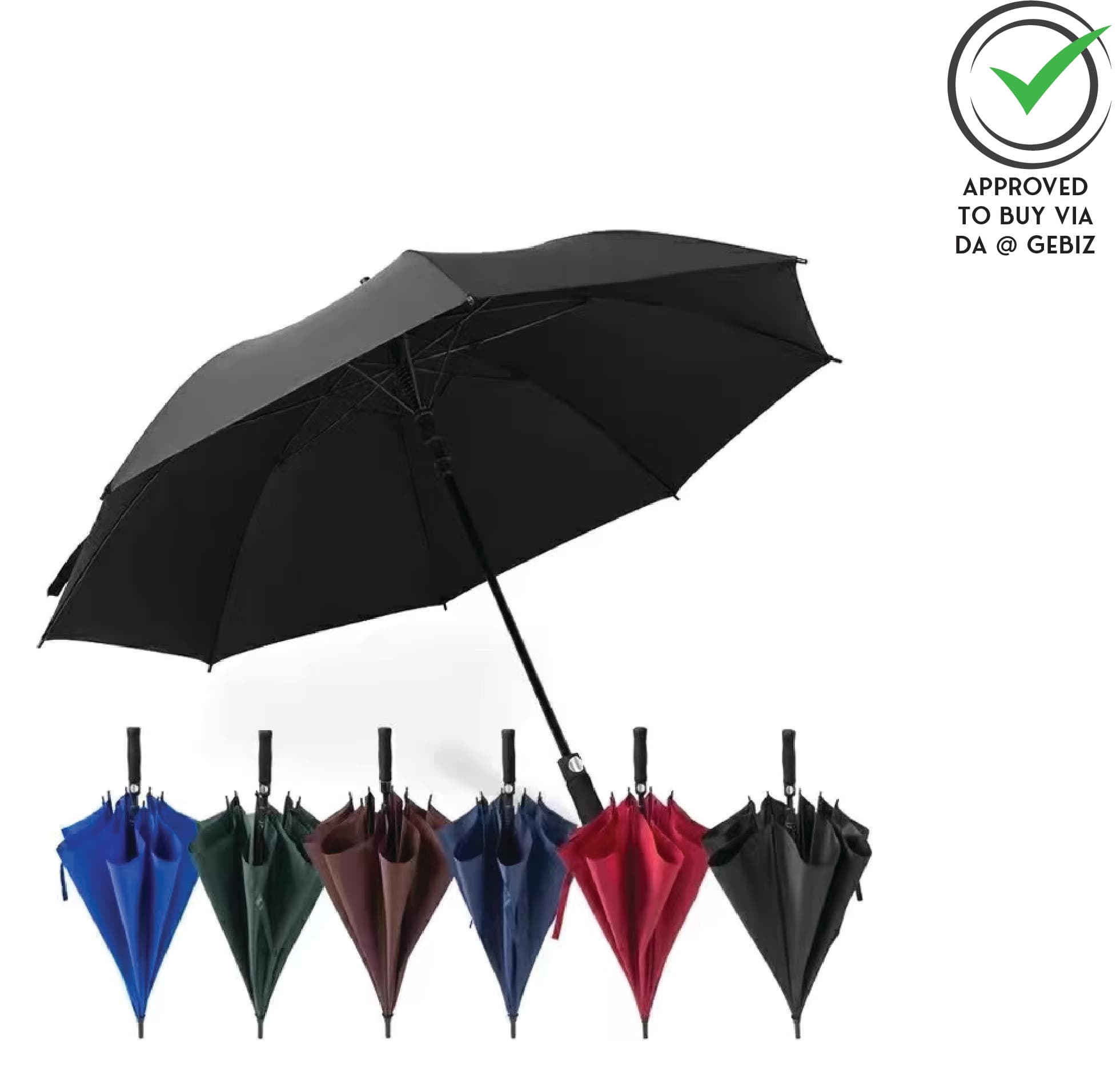 A05-09 30′ Golf Umbrella Straight Handle UV
