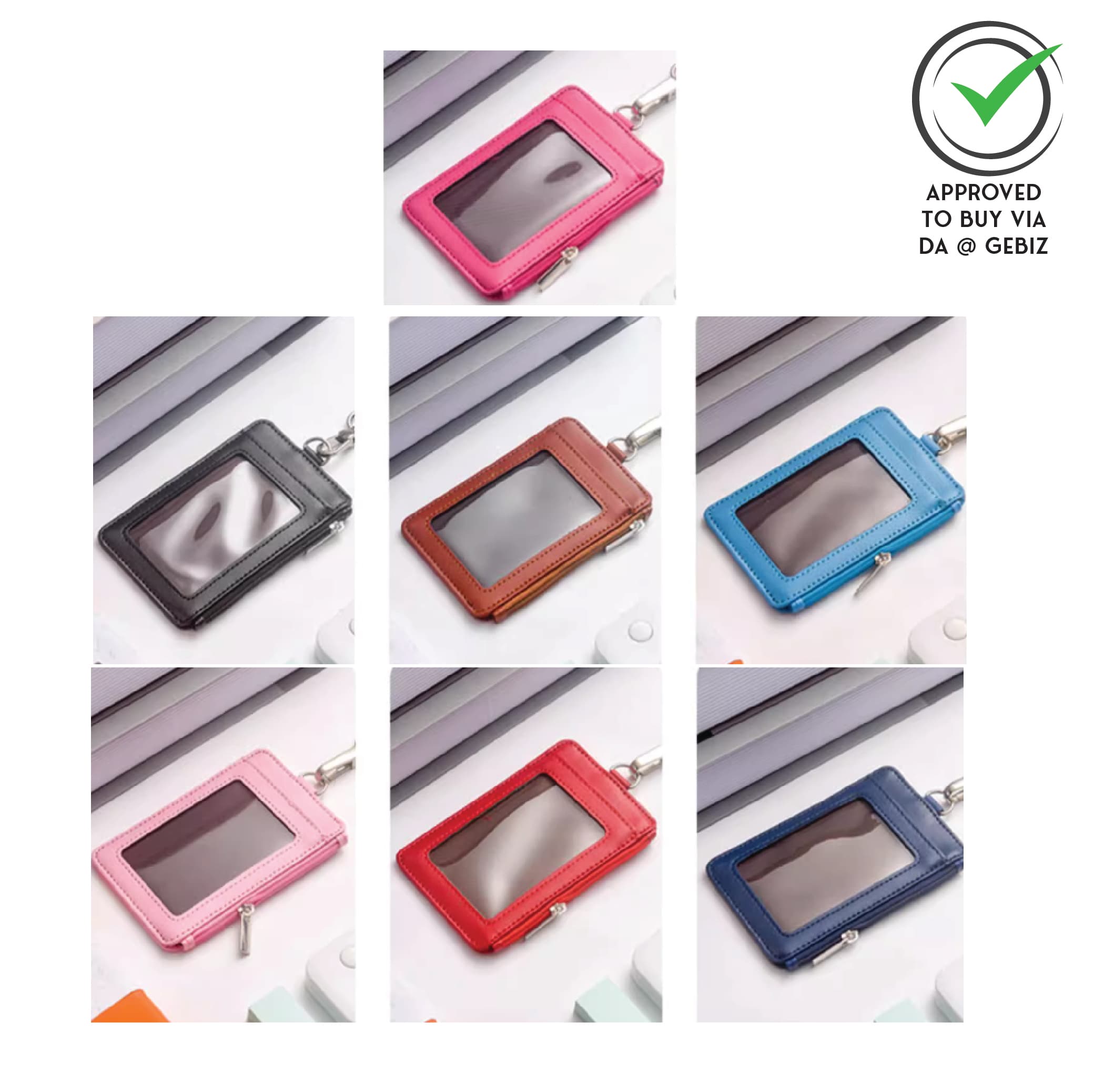 A05-37 PU Leather Pass Holder W D Ring