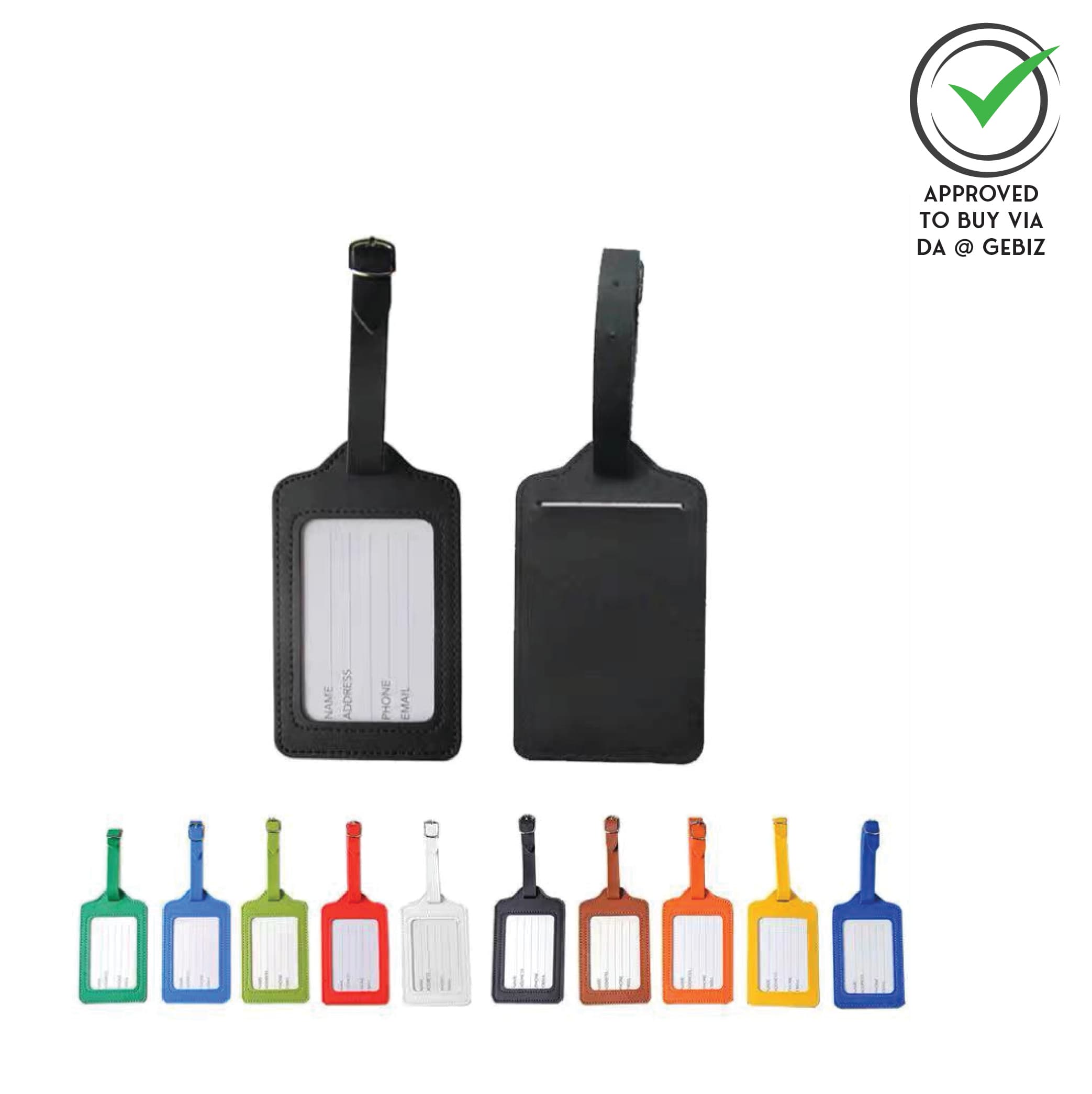 A05-69 PU Leather Luggage Tag